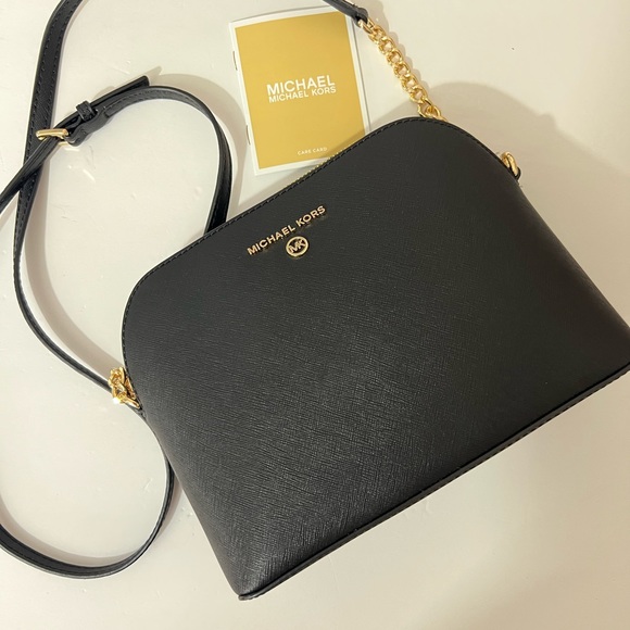 NWT MICHAEL KORS LEATHER CINDY DOME CROSSBODY BAG - Picture 2 of 10